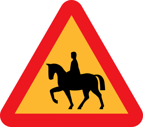 safety horse road