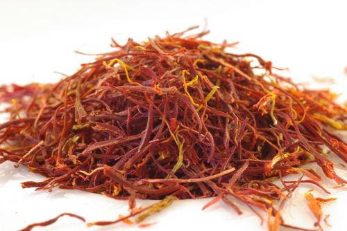 saffron threads orange