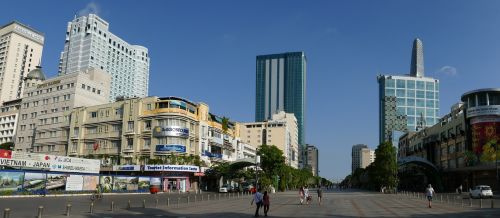 saigon ho chi minh city vietnam pedestrian zone