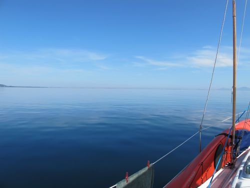 sail boat sea blue sky