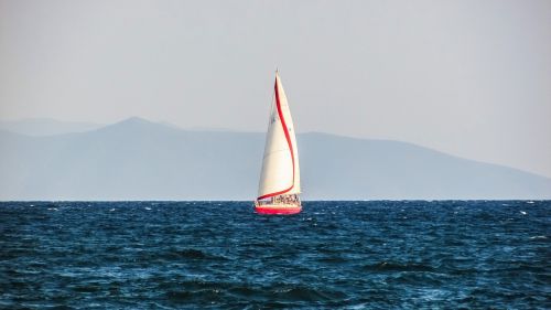 sailboat sailing sea