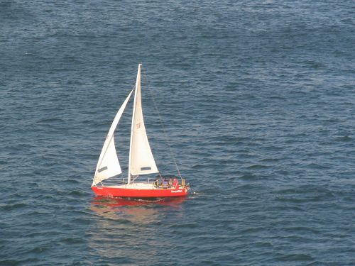 sailboat sailing sea
