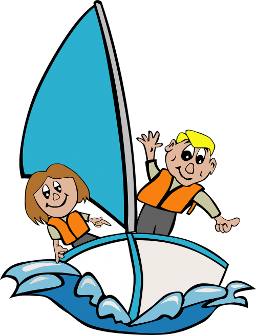 sailboat children playing