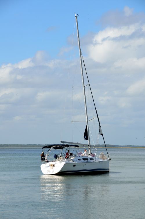 sailboat sailing river