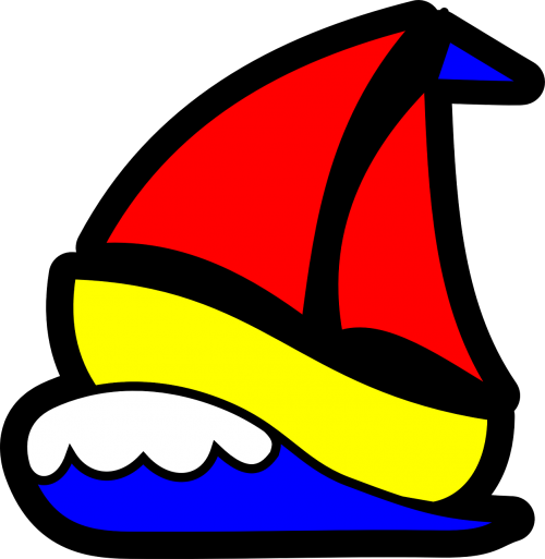 sailboat waves sails