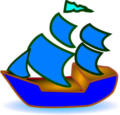 sailboat two-master ship