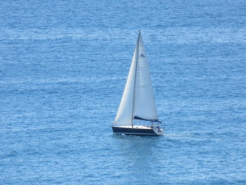 sailboat  sea  ocean