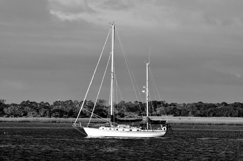 sailboat  sailing  river