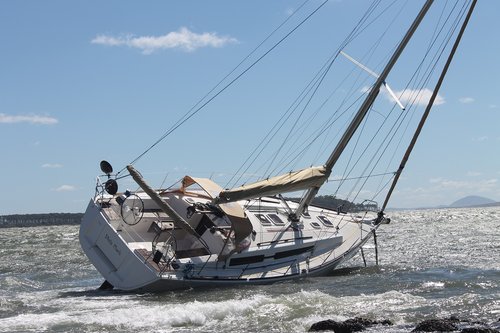 sailboat  run aground  boat