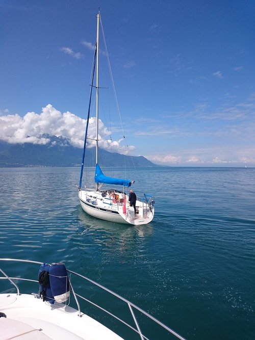 sailboat  lake  boat