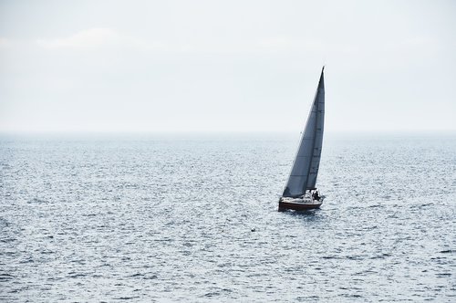 sailboat  boat  solitude