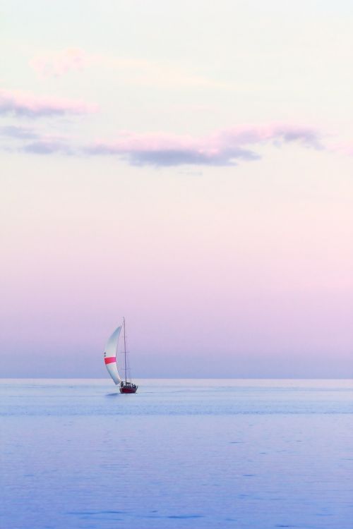 sailboat water dusk
