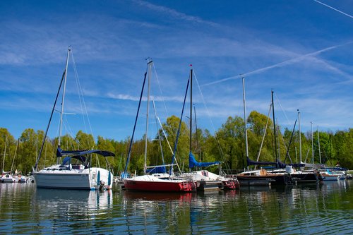 sailboats  spring  marina