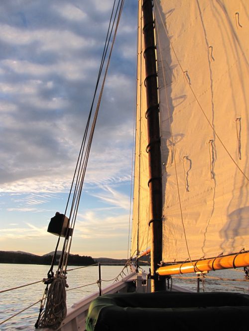 sailing sunset maine