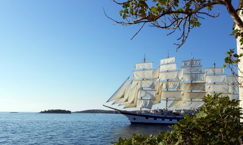 sailing ship at sea