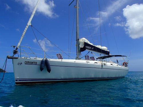 sailing boat sky sea