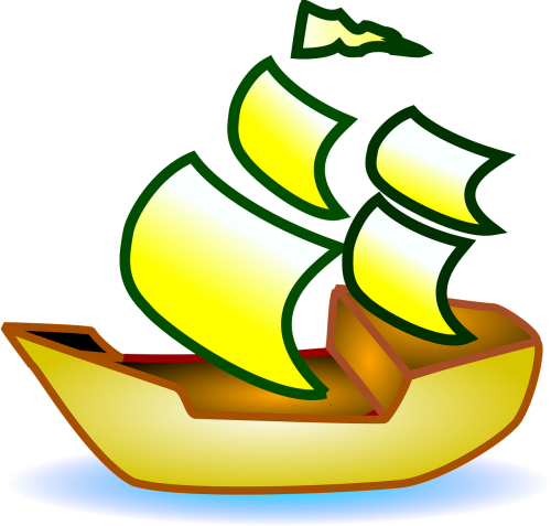 sailing boat pirate ship small