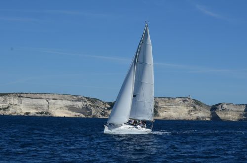 sailing boat corsica sea