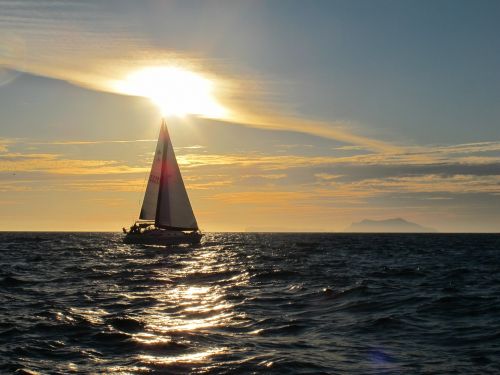 sailing boat boat sea