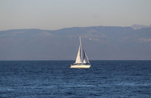 sailing boat water lake constance