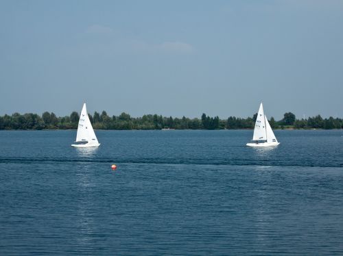 sailing boat sail lake