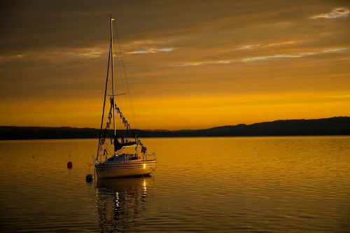 sailing boat lake ammersee