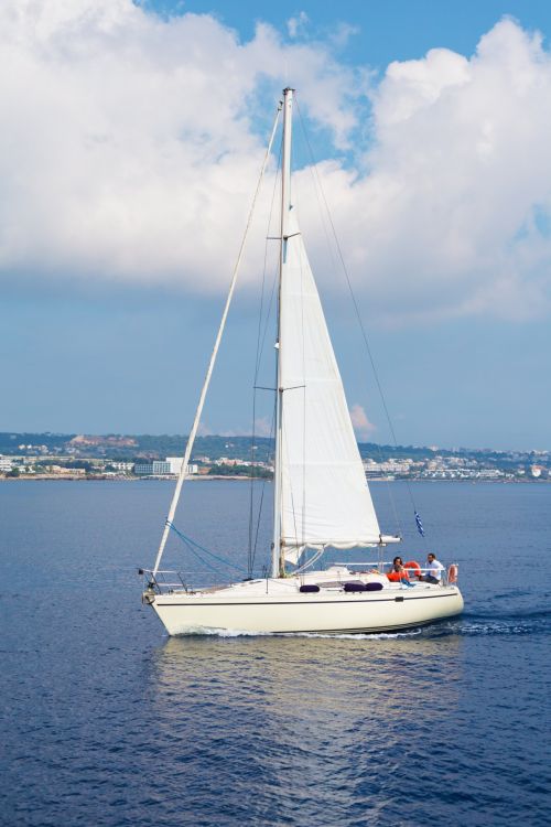 Sailing Boat At The Sea