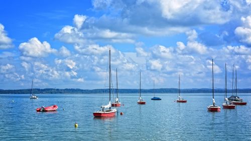 sailing boats port boats