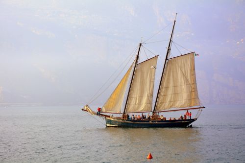 sailing ship lake garda