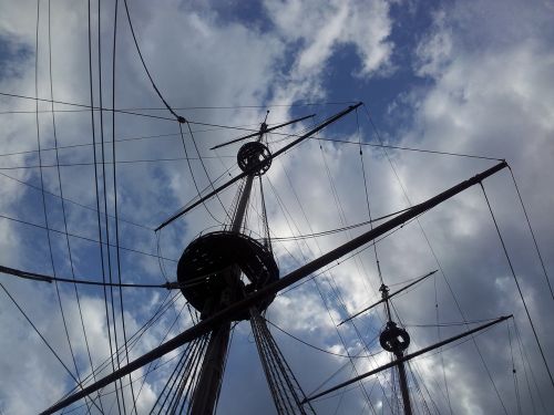 sailing ship mainmast vela