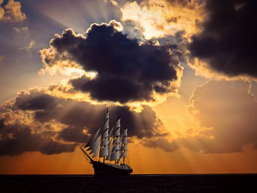 sailing vessel ship sail