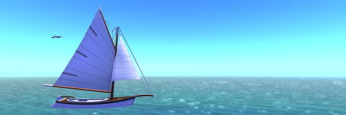 sailing vessel water sky