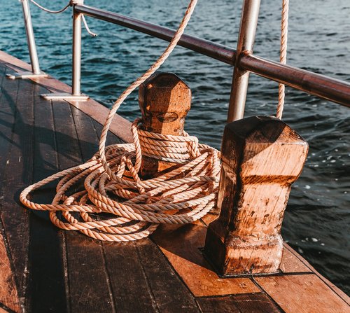 sailing vessel  ropes  thaw