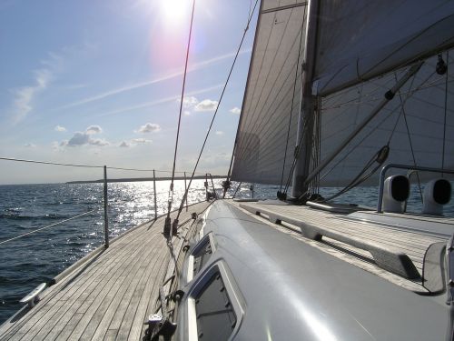 sailing yacht sun sea