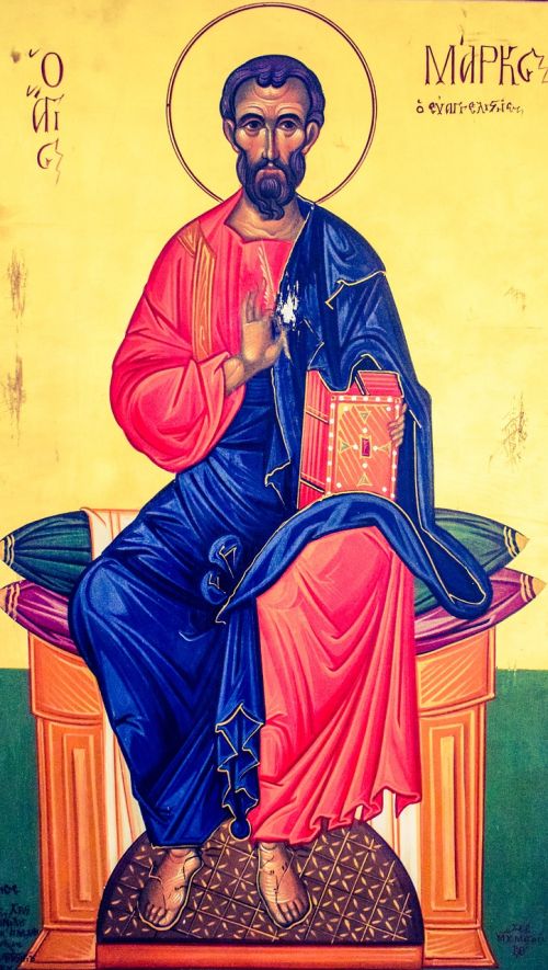 saint mark icon painting