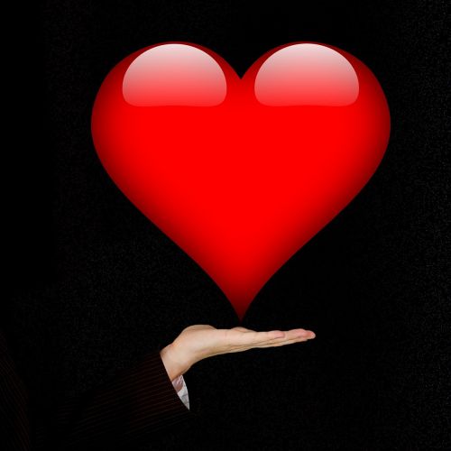 saint valentine's day heart hand