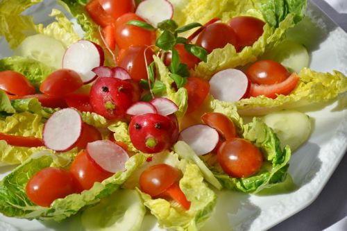 salad mixed tomato