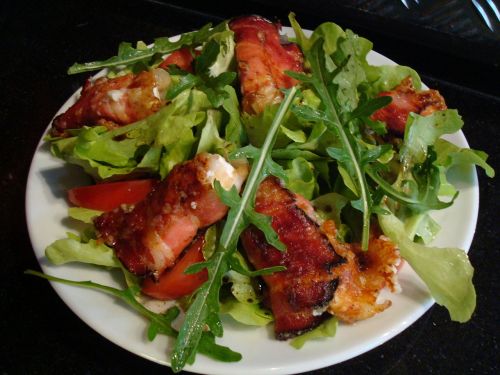 salad bacon eat