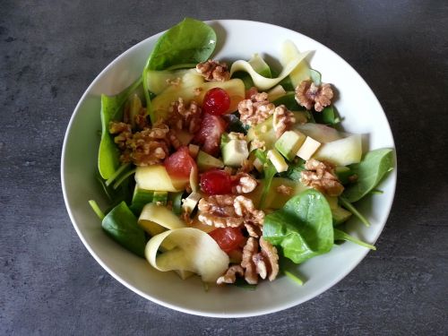 salad eating plate