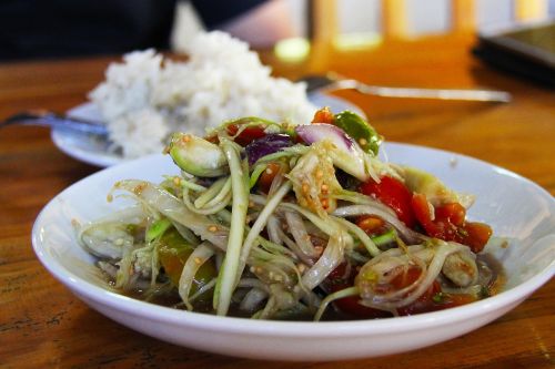 salad lao salad rice