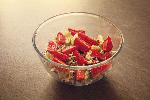 salad salad bowl tomatoes