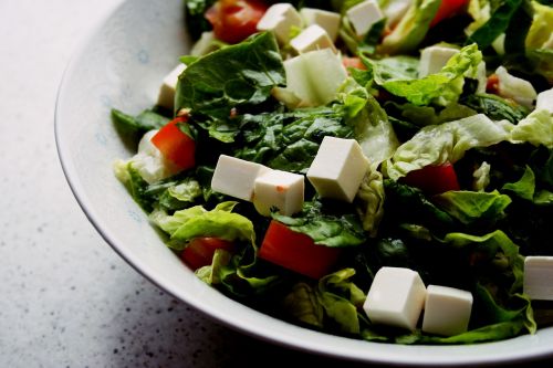 salad cheese tomato