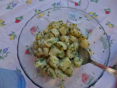 salad potato food