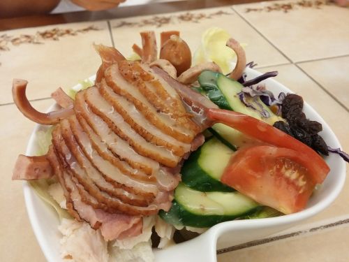 salad appetizer meat