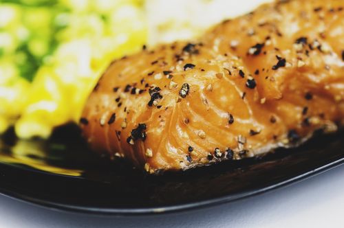 salmon meal dish