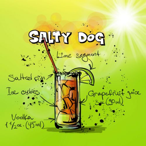 salty dog cocktail drink
