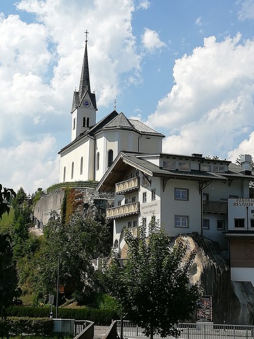 salzburg  church  kaprun
