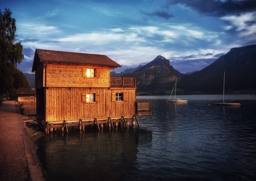 salzkammergut  lake wolfgang  house