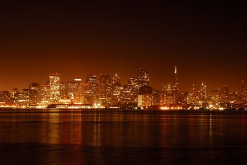 san francisco night city at night