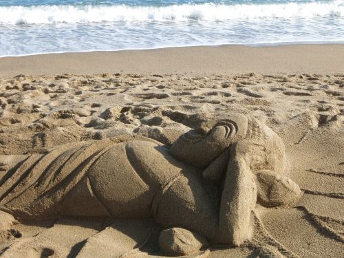 sand beach sculpture